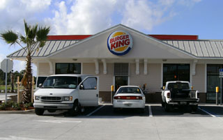 Front of Burger King Palm Bay, FL